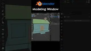 How to make windows in Blender quickly? #blender3d #blendertutorial #3dmodeling