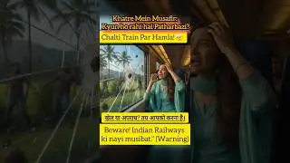 In Danger: Train Passengers! Stone Pelting on Moving Trains | Who is Responsible? 😯#indianrailways