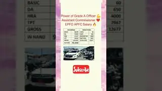 EPFO APFC SALARY Assistant Commissioner UPSC #power #salary #apfc #epfo accounting #motivation