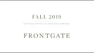 Fall 2019 Collection from Frontgate