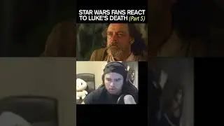🤣🤣 Star Wars fan reacts to Luke Skywalker's death in The Last Jedi. (Part 5) #shorts