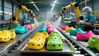 Inside the Crocs Mega-Factory: How Millions of Colorful Pairs Are Made Every Year (Full Process)