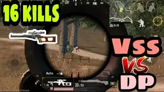 VSS V/S DP || MID RANGE FIGHT || [ sniping] 🕹️ Pubg mobile  #JERRYAFTABGAMING