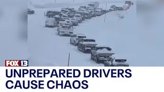 Mountains of snow, miles of delays: Unprepared drivers cause chaos
