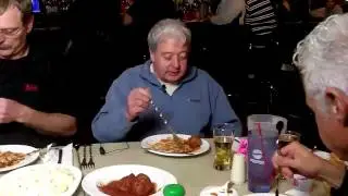Pesky Fly Interrupts Pasta Fork Bob At Spaghetti Dinner