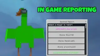 you can now REPORT players IN-GAME on cubecraft