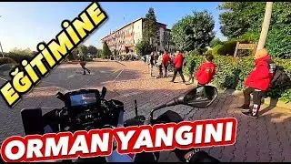 ORMAN YANGINI GÖNÜLLÜSÜ EĞİTİMİNE GAZ AÇTIK #motovlogger #motovlog #motosiklet #ormanyangını #eğitim