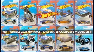 All Completed Hot Wheels 2021 HW Race Team Series (Dodge D100, '64 Nova Gasser, GT Scorcher & MORE)