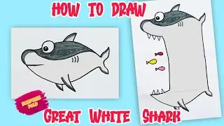 How to Draw GREAT WHITE SHARK SURPRISE FOLD!!