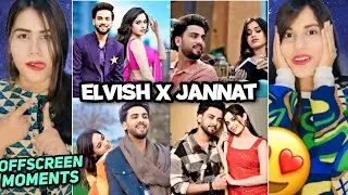 Elvish Yadav & Jannat Viral Song Offscreen Moments Reaction 😍🔥 | #Janvish
