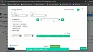 How to Increase or Decrease Room Rates | AxisRooms Channel Manager Tutorial