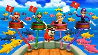 Mario Party The Top 100 Ultimate Minigames Showdown - Mario vs Luigi vs Peach vs Waluigi