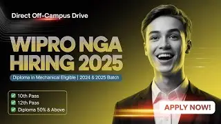 Wipro Hiring 2025 | Diploma in Mechanical Eligible | WILP Program 2024&ndash;2025 | 10th & 12th Pass Apply
