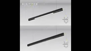 Suspendable laser blade LED profile