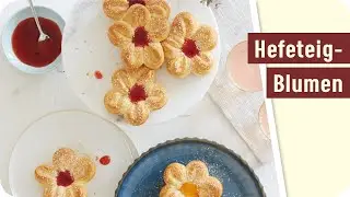 Erste Fr&uuml;hlingsboten | Hefeteig-Blumen 🌼
