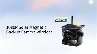 1080P Solar Wireless Backup Camera - Night Vision, 365-Day Standby for Horse Trailer RV Truck Car