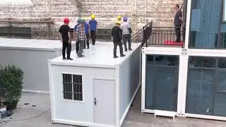 Detachable container house with strong,durable,sealed and waterproof roof.