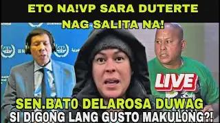 VP SARA NAG SALITA NA KAY SEN BAT0 DELAROSA!