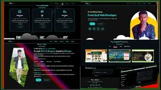 Build a Complete Responsive Personal Portfolio Website using HTML CSS Javascript