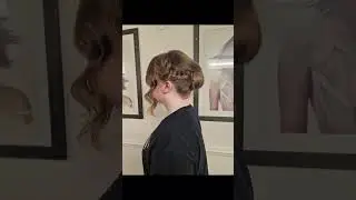 ✨️cute modern updo✨️ #hair #hairdresser #hairstudent #hairinspo #hairstyle #updohairstyles #updo