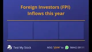 FPI flows turn POSITIVE for 1st time in the 9 Months.