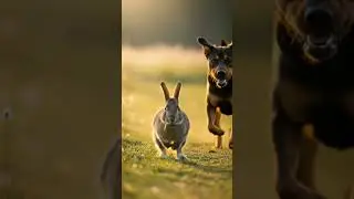 rabbit running and dog back running and rabbit kill 😱 #please_subscribe_my_channel #lifeisbutadream