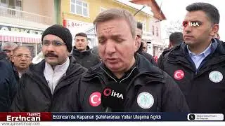 Erzincan’da Kapanan Şehirlerarası Yollar Ulaşıma Açıldı