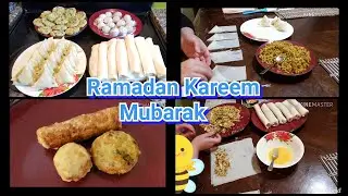 Ramadan Preparation 2019 With Full Recipes | Spring Rolls, Samosa, chicken cheese balls, allo Tikki