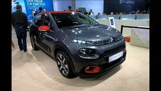 Citroen C3 shine edition platinium grey colour Citro&euml;n compact city car walkaround + interior K0315