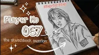 Squid Game 067 Sketch | HoYeon Jung Drawing ✏️ | Squid Game Fan Art