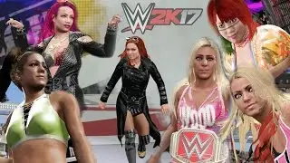 6 WOMAN LADDER MATCH!!! | WWE 2K17 PRE RELEASE GAMEPLAY (2K Playtest)