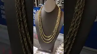 14k gold Milano necklace. all sizes available. 999$ and up. a&l jewelers Pomona sawmpmeet space D14