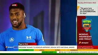 President Buhari to Honour Anthony Joshua With National Award || AfroSport Now