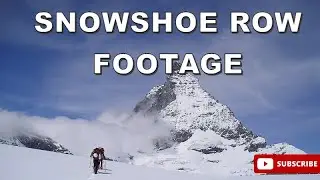 Snowshoe | Winter season Mountain | Row footage  #snowytrails #snowyscenes #mountainfootage