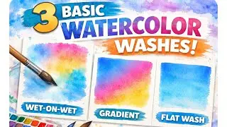 3 Simple Watercolor Washes