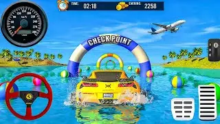 Water Surfer Car Race - Floating Beach Drive Simulator : Android Gameplay