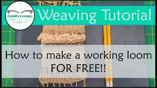 Make a DIY Tapestry loom FOR FREE with a book and 2 pencils!