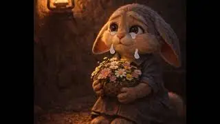 Grandmother selling flowers#ai #cute #cuteanimal #love #sad #animation #cartoon 