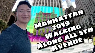 New York City 2019 Manhattan Walking along 5th AVE from Washington Square Vlog 뉴욕 맨하탄 5번가 할렘까지 산책