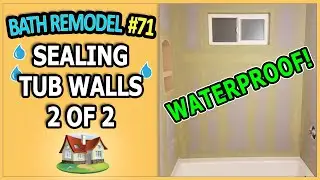 Bathroom Remodel 71 - Sealing Tub Surround for Tile 2 of 2 | DensShield | Durock