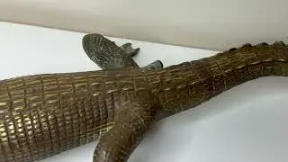 Bronze Crocodile Fountain Head Spout Water Feature
