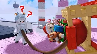 우당탕탕 크리스마스 선물 대작전! 사이좋게 친구와 로블록스 협동게임 Present Delivery