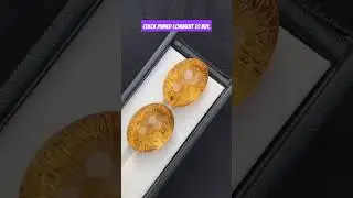 Citrine Gemstones(UH) ~ 79 Cts ~ 25 x 18 x 14.5 mm & 23.5 x 16 x 18.5 mm ~ Loupe Clean.#Citrine