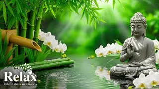 Buddha Deep Sleep Piano Music 🌿 Relaxing Spa, Bamboo Water Fountain & Nature Sounds
