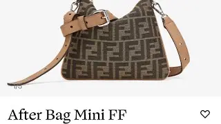 FENDI After Bag Mini FF Jacquard Unboxing