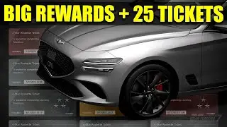 GT7 BIG rewards + 25 Roulette Ticket Unboxing | Gran Turismo 7