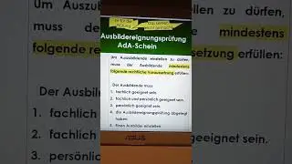 Ausbildereignungspr&uuml;fung (AdA-Schein)
