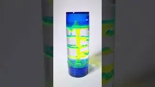 Neon Blue Spiral Liquid Timer Bubbler Motion #90s #toys #frutigeraero #sciencetoys #nostalgia #cool