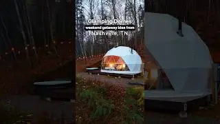 Custom dome experience at GLAMP X Stay Minty in the heart of the Smoky Mountains 🌿
