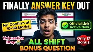 Finally Bonus Marks Exposed 🤬 Cut off Decrease  ⁉️ JEE 2026 Marks Vs Percentile| Answer Key out JEE